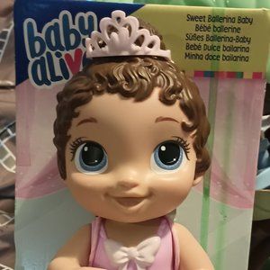 Baby Alive Sweet Ballerina Baby Doll,  Ballet Doll, Tutu Skirt, Tiara